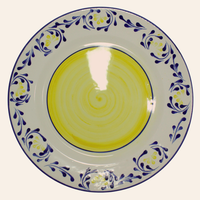 Puesto Vajilla 4 piezas | Violeta Amarillo/Azul Cobalto