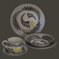 Vajilla 5 piezas | Mug Sienna | Astromelia Gris