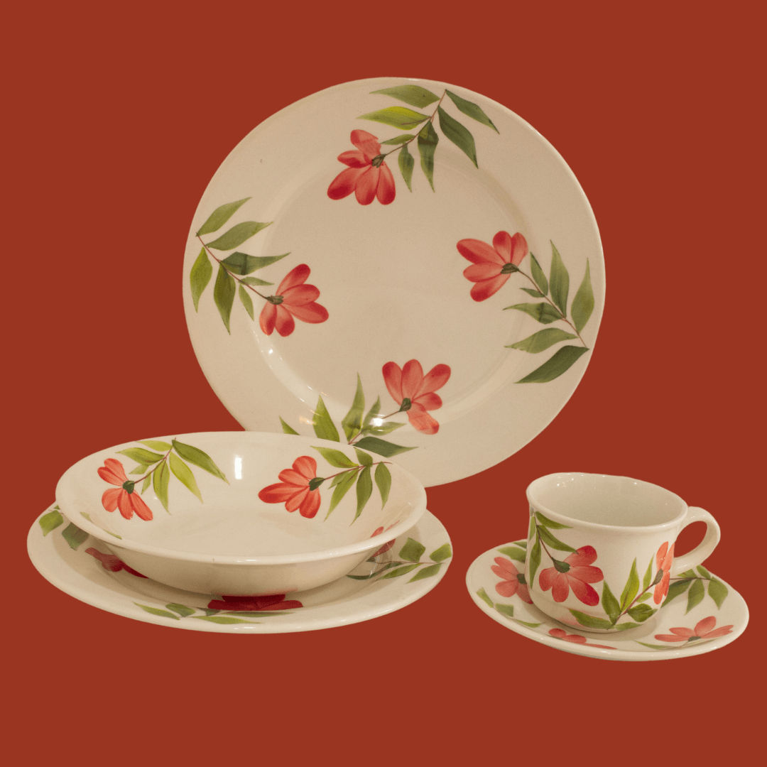 Vajilla Carmesí piezas