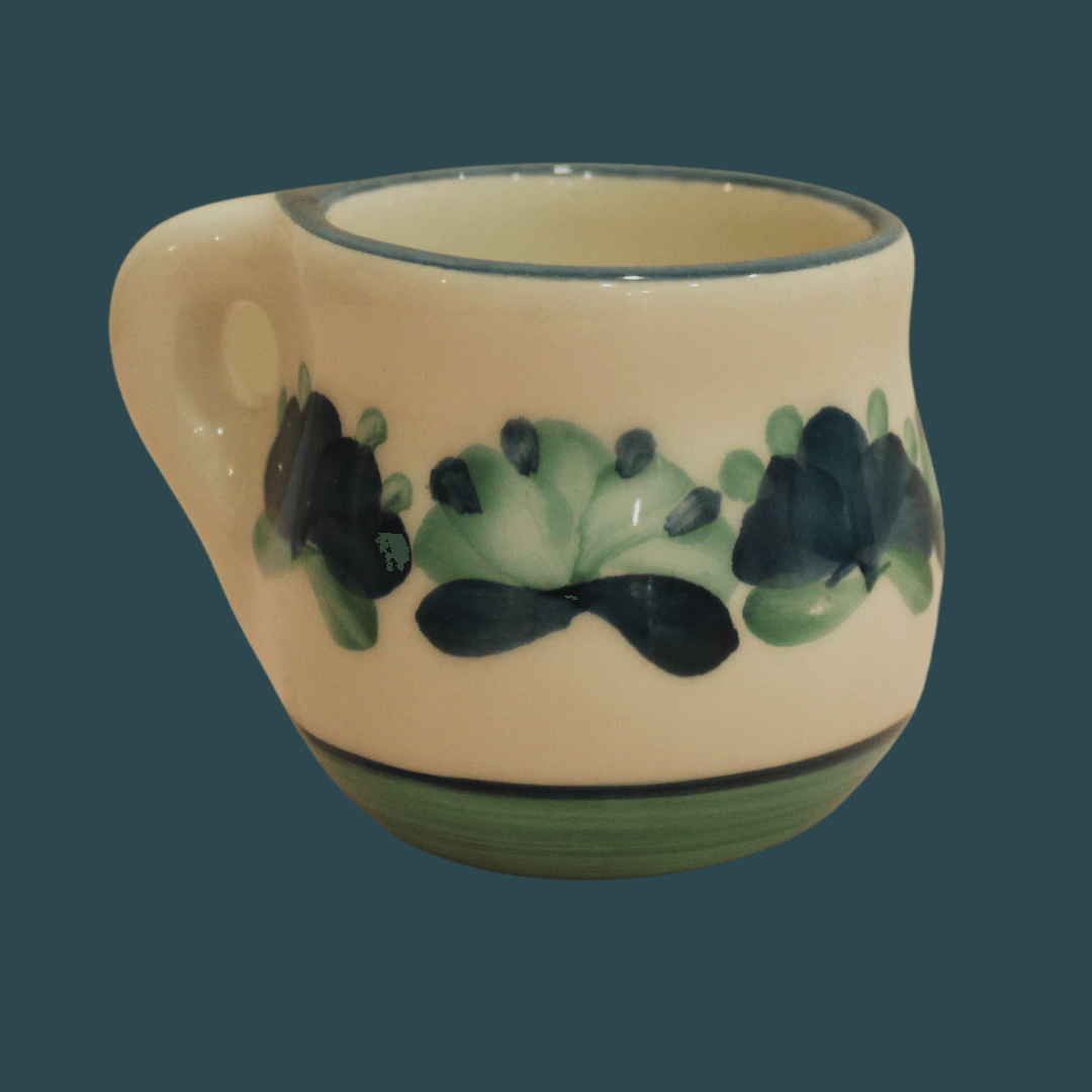 Mini jarra Lima | Pompón Azul - Cerámicas Carmesí