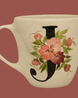 Mug de Letra J - Cerámicas Carmesí