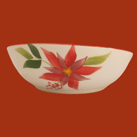 Plato Irregular | Flor de Navidad - Cerámicas Carmesí