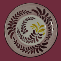 Plato Pasta | Astromelia Vinotinto - Cerámicas Carmesí