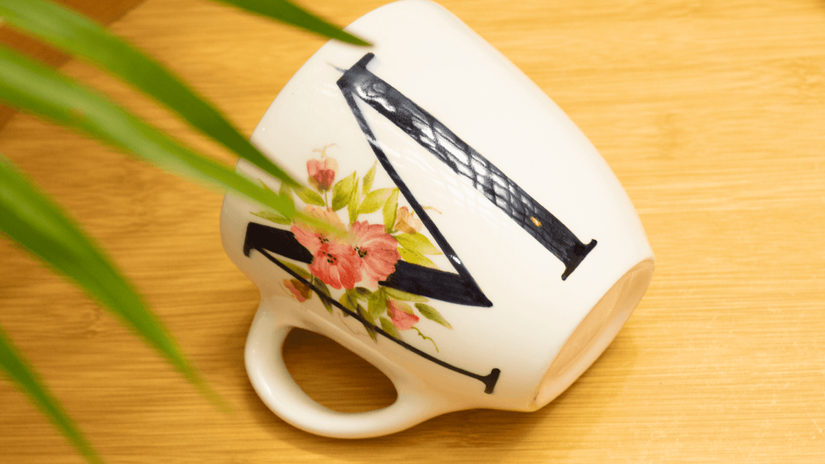 Mug de Letras - Cerámicas Carmesí