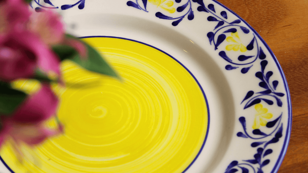 Violeta Azul/Amarillo - Cerámicas Carmesí
