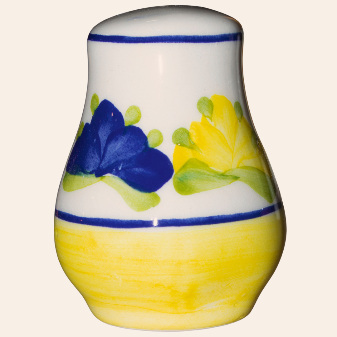 Salero Salento | Pompón Amarillo/Azul Cobalto