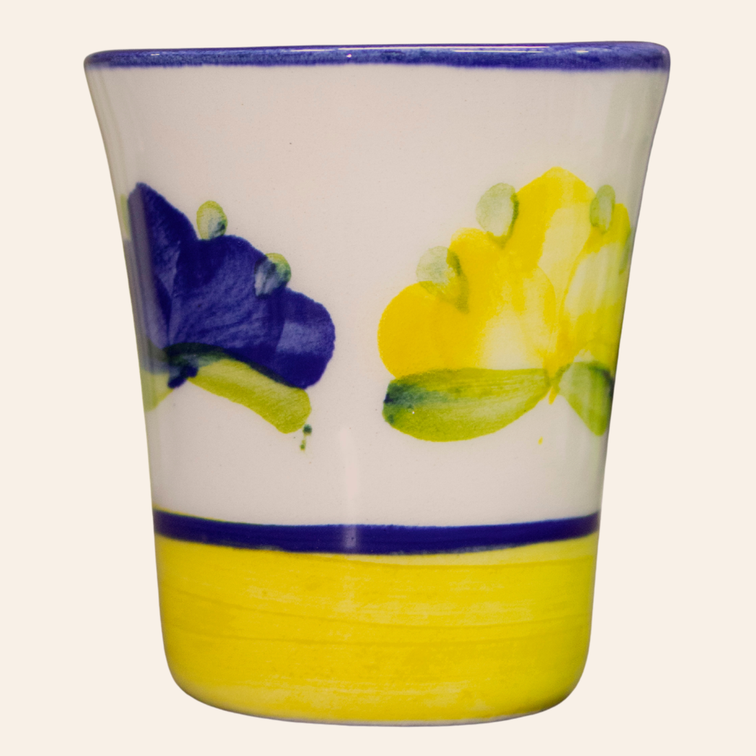 Copa Néctar | Pompón Amarillo/Azul Cobalto