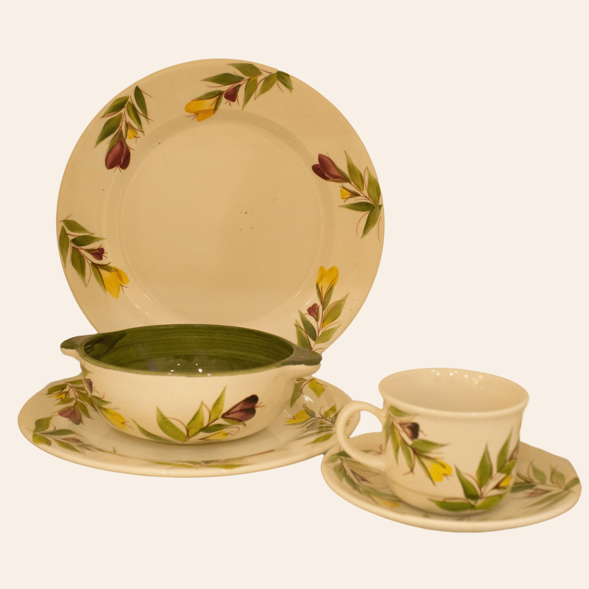 Puesto Vajilla 5 piezas (Cazuela Lima) | Protea
