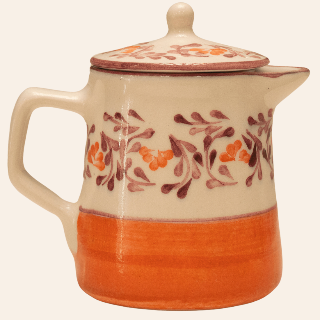 Jarra Salento + Tapa | Violeta Naranja/Vinotinto
