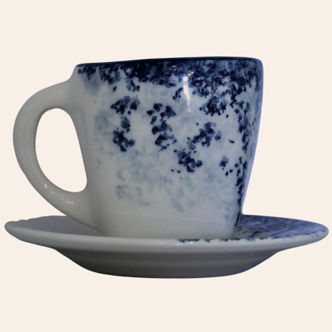 Juego de té Cuadrado | Bruma Azul Petroleo