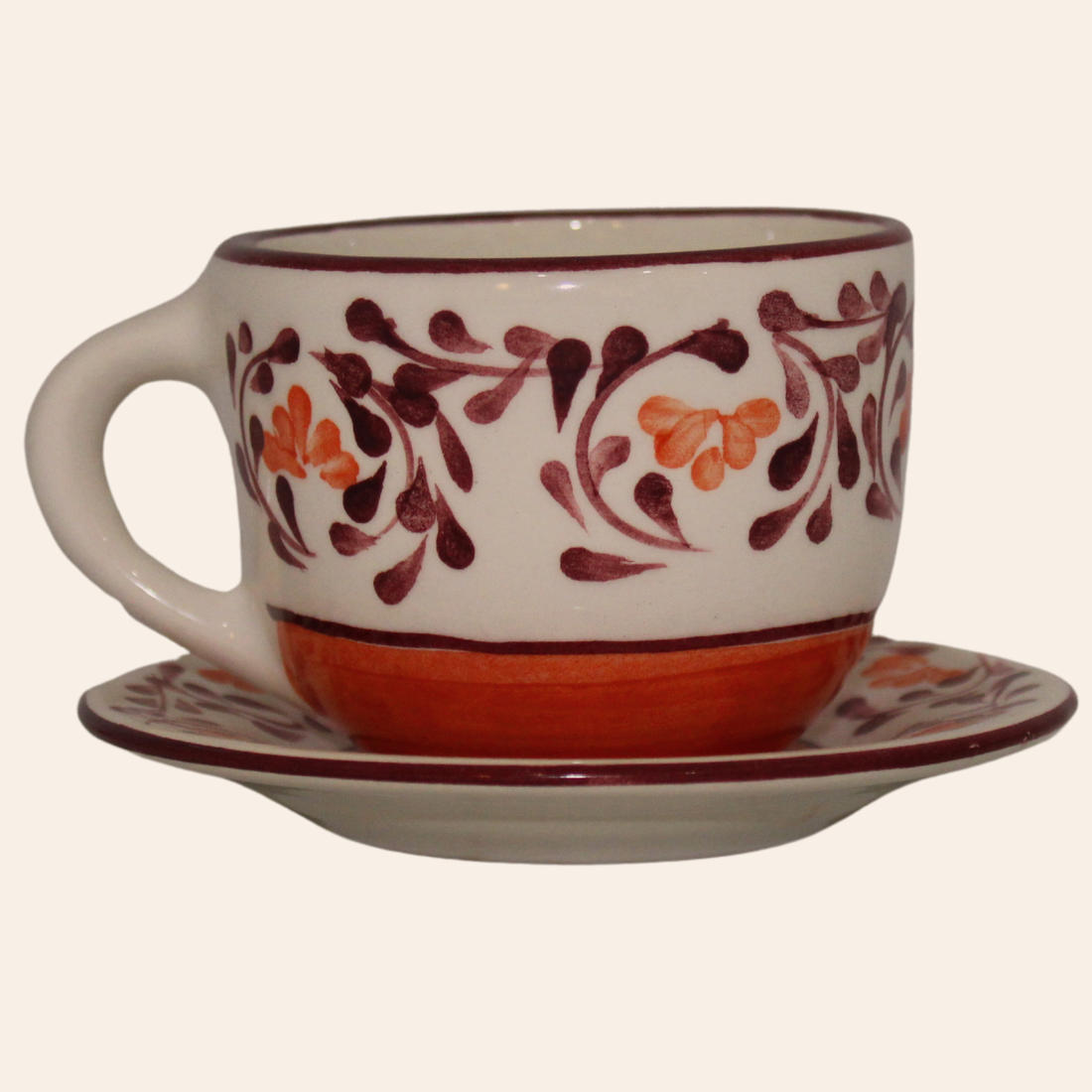 Juego de té Vienna | Violeta Naranja/Vinotinto
