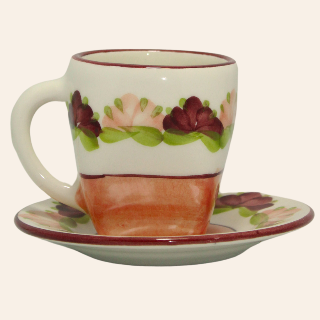 Juego de té Cuadrado | Pompón Rosado