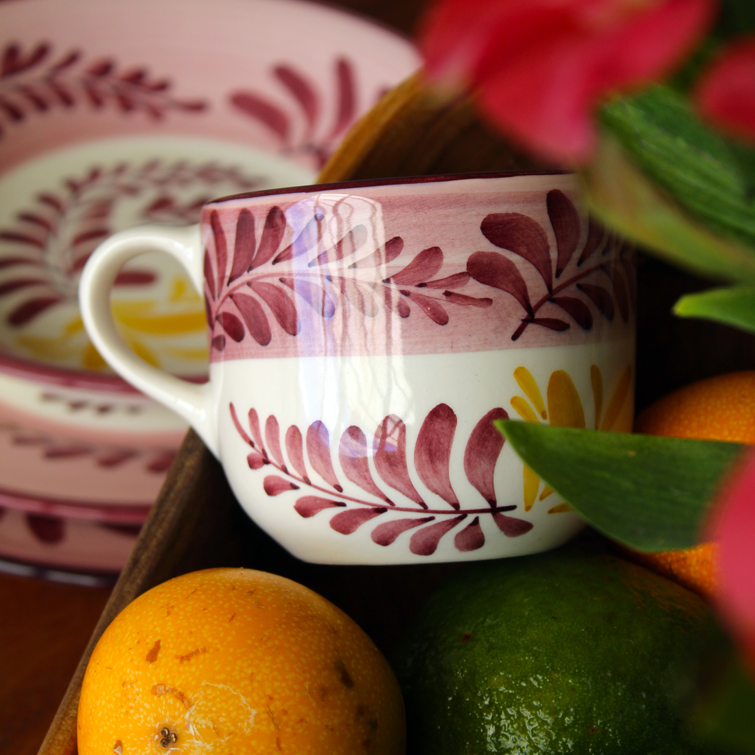 Juego de té Sienna | Astromelia Vinotinto