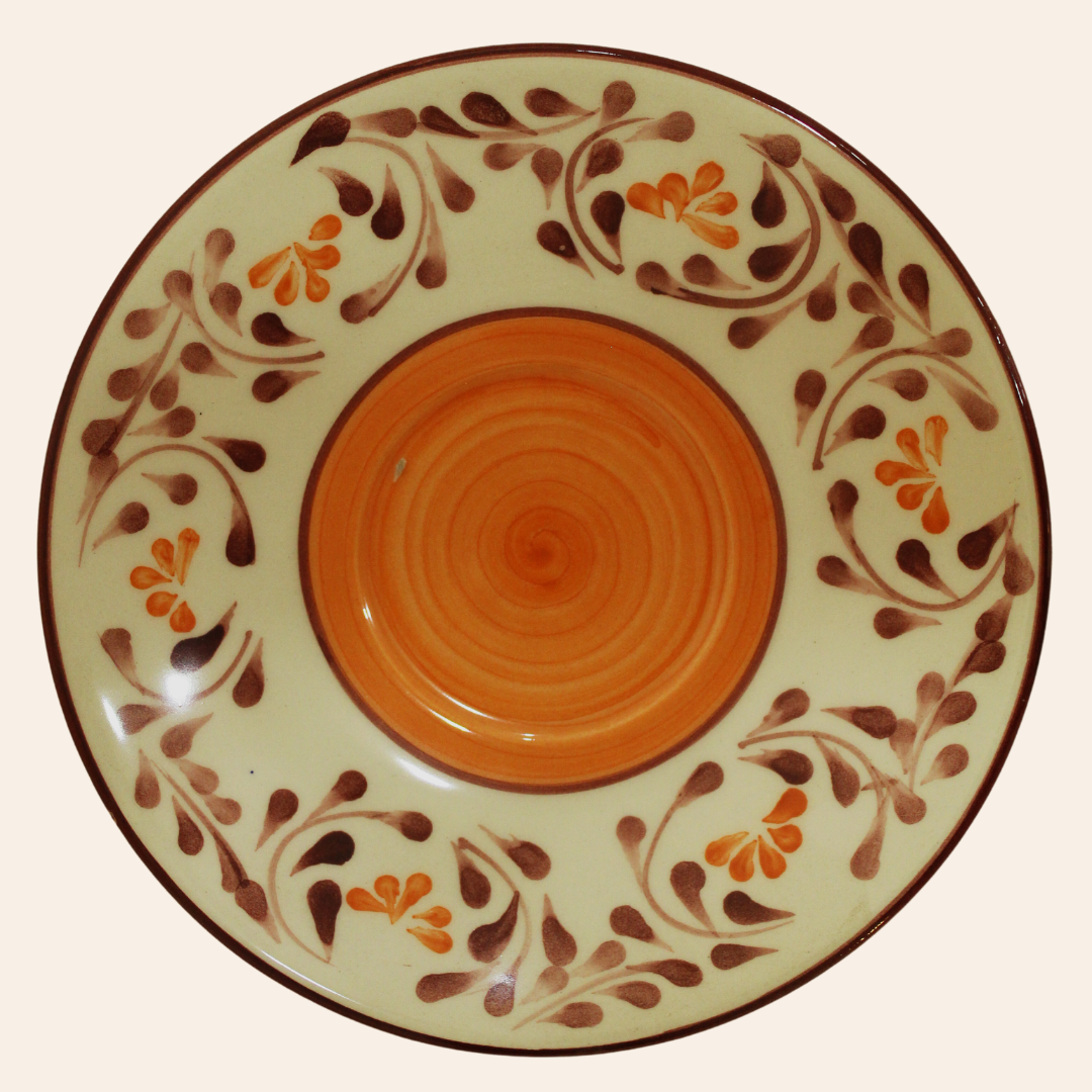 Plato 15cm | Violeta Naranja/Vinotinto