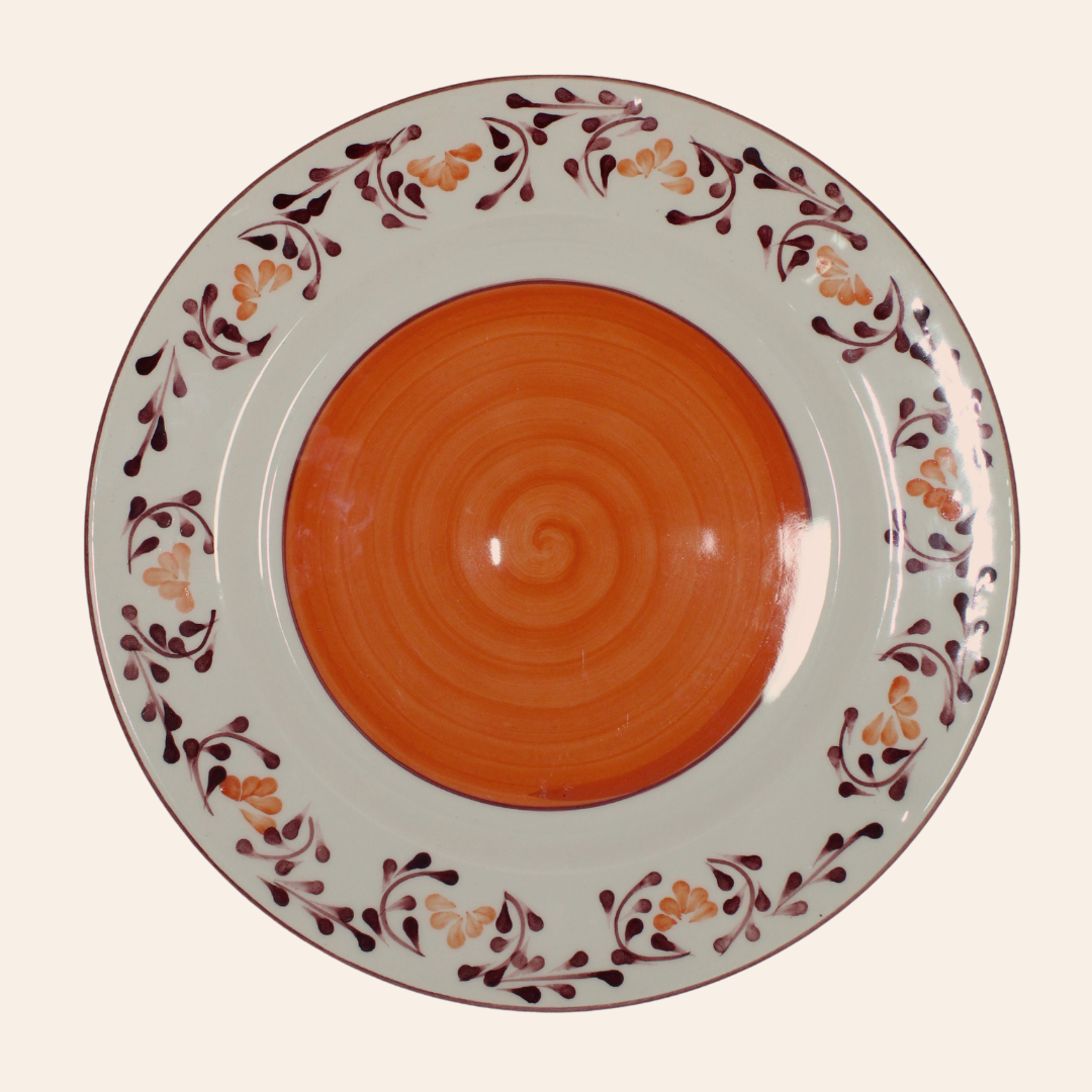 Plato 21cm | Violeta Naranja/Vinotinto