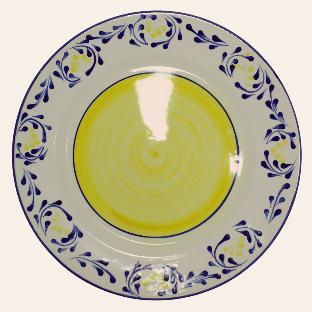 Plato 24cm | Violeta Amarillo/Azul Cobalto