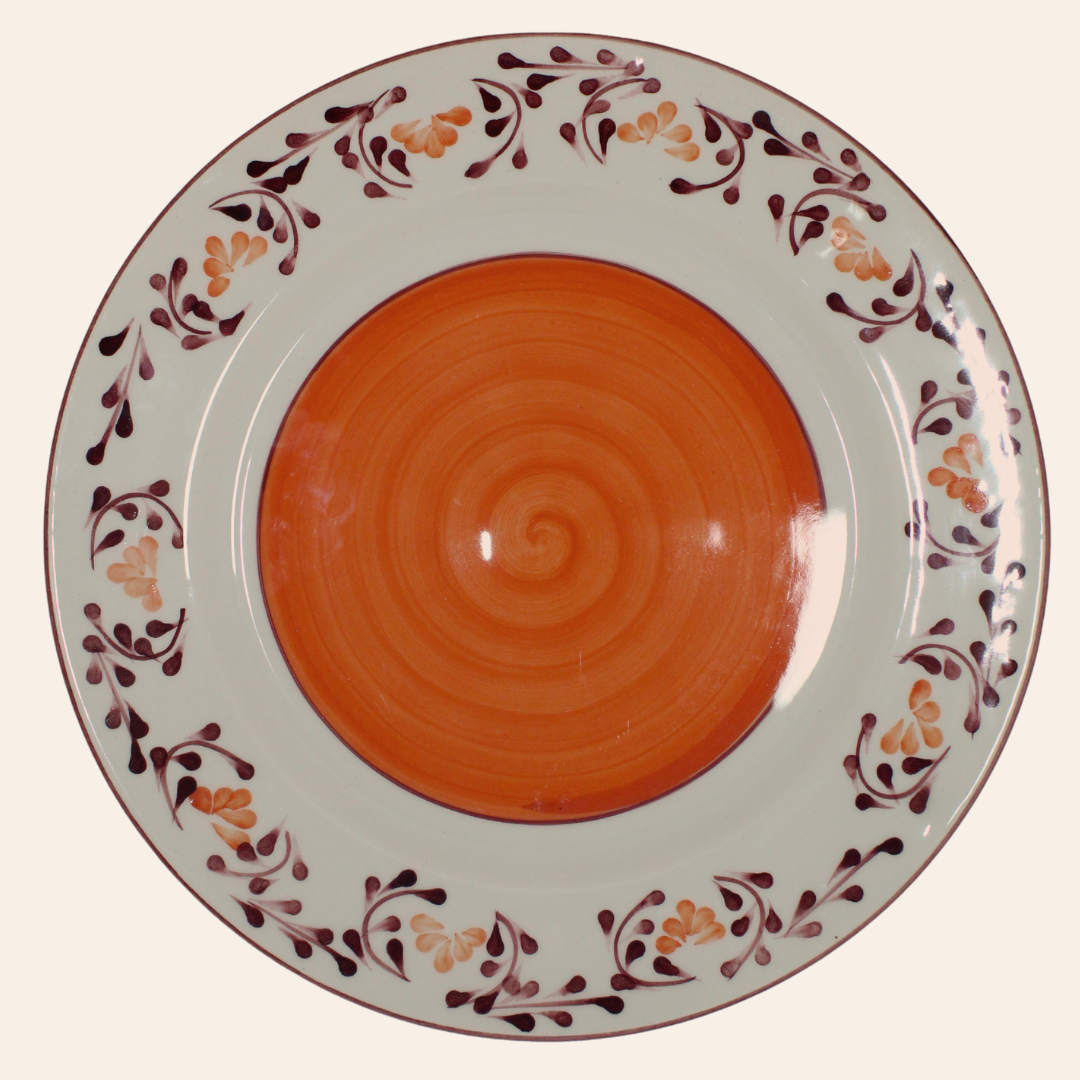 Plato 24cm | Violeta Naranja/Vinotinto
