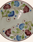 Puesto Vajilla 6 piezas | Flora Azul/Vinotinto
