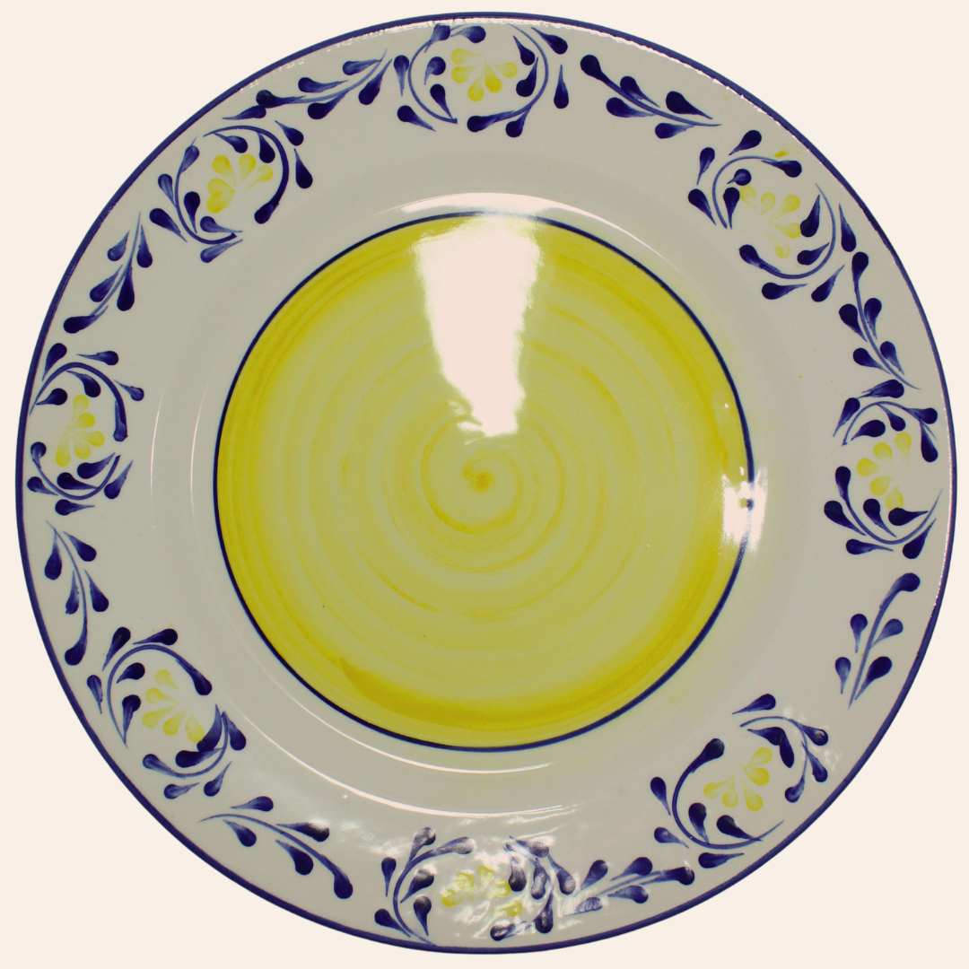Plato 27cm | Violeta Amarillo/Azul Cobalto