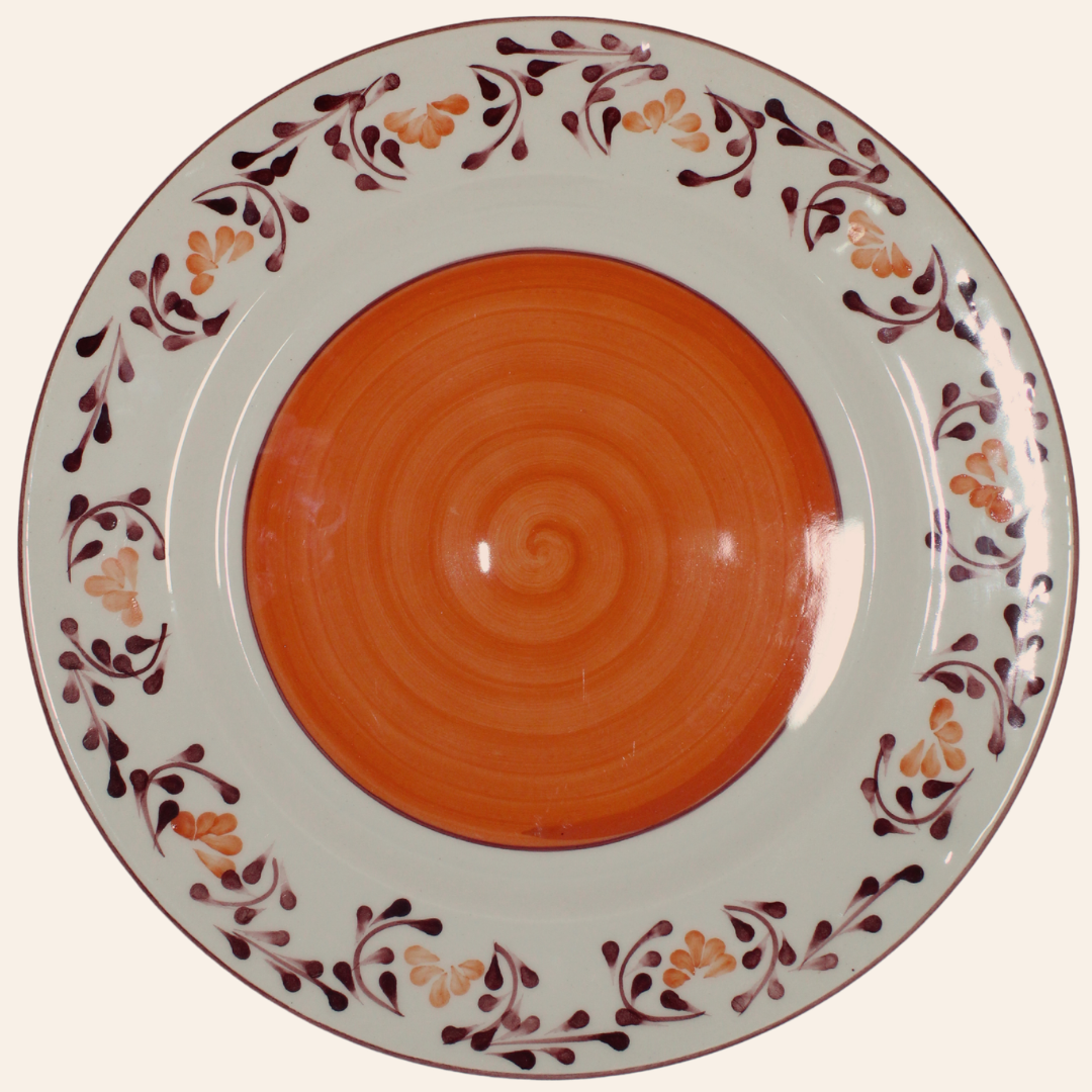 Plato 27cm | Violeta Naranja/Vinotinto