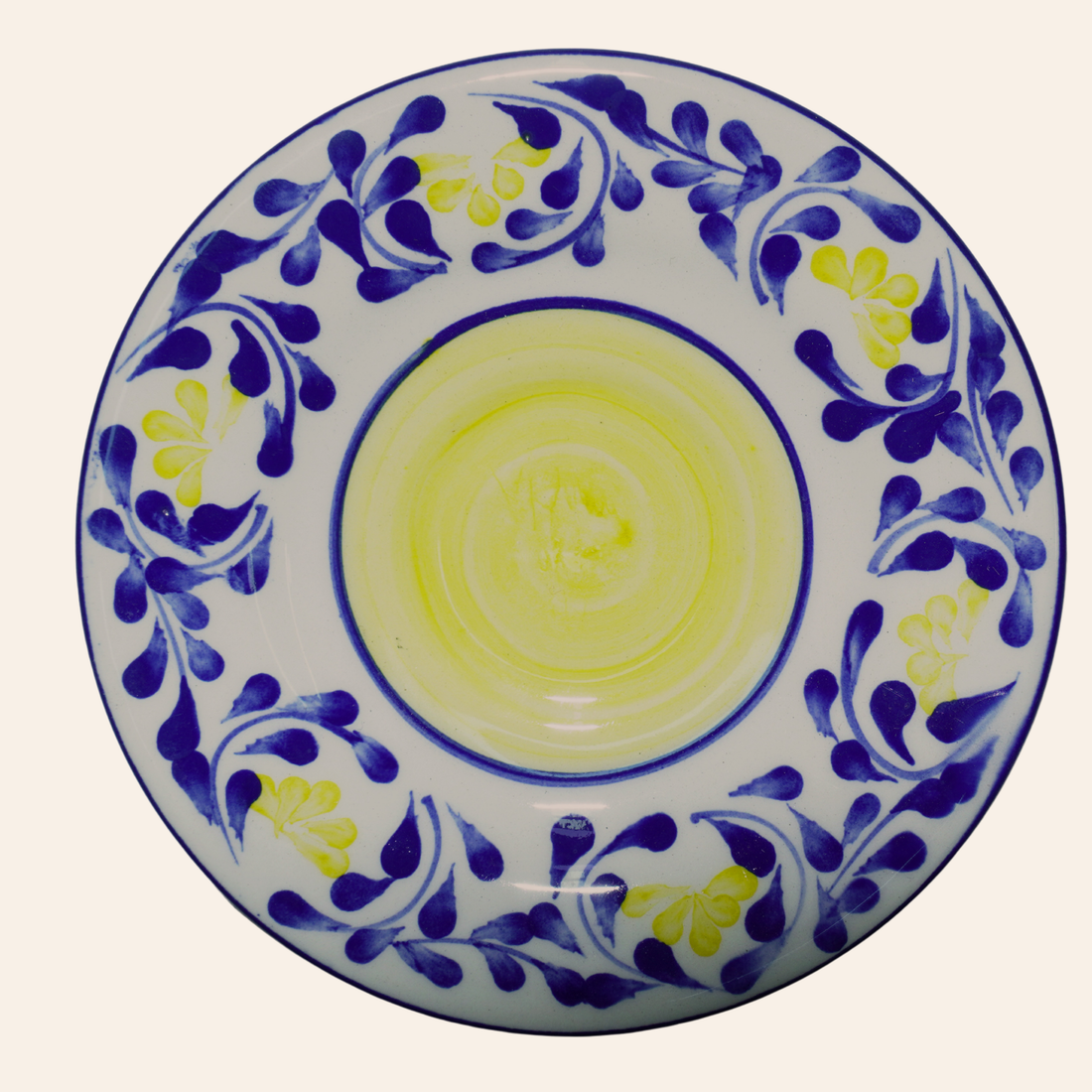 Plato 13cm | Violeta Amarillo/Azul Cobalto