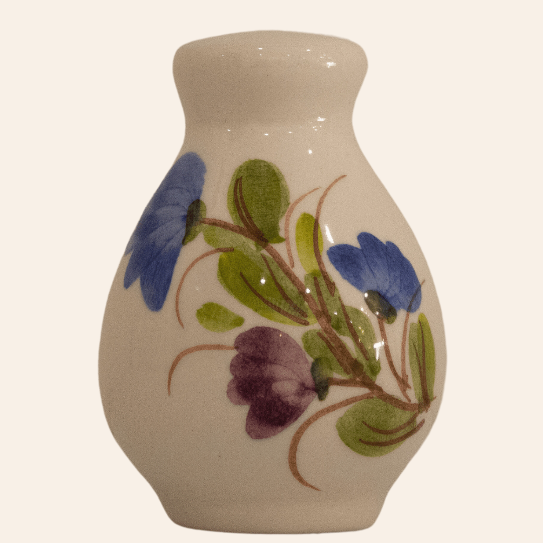 Salero Barichara | Flora Azul/Vinotinto