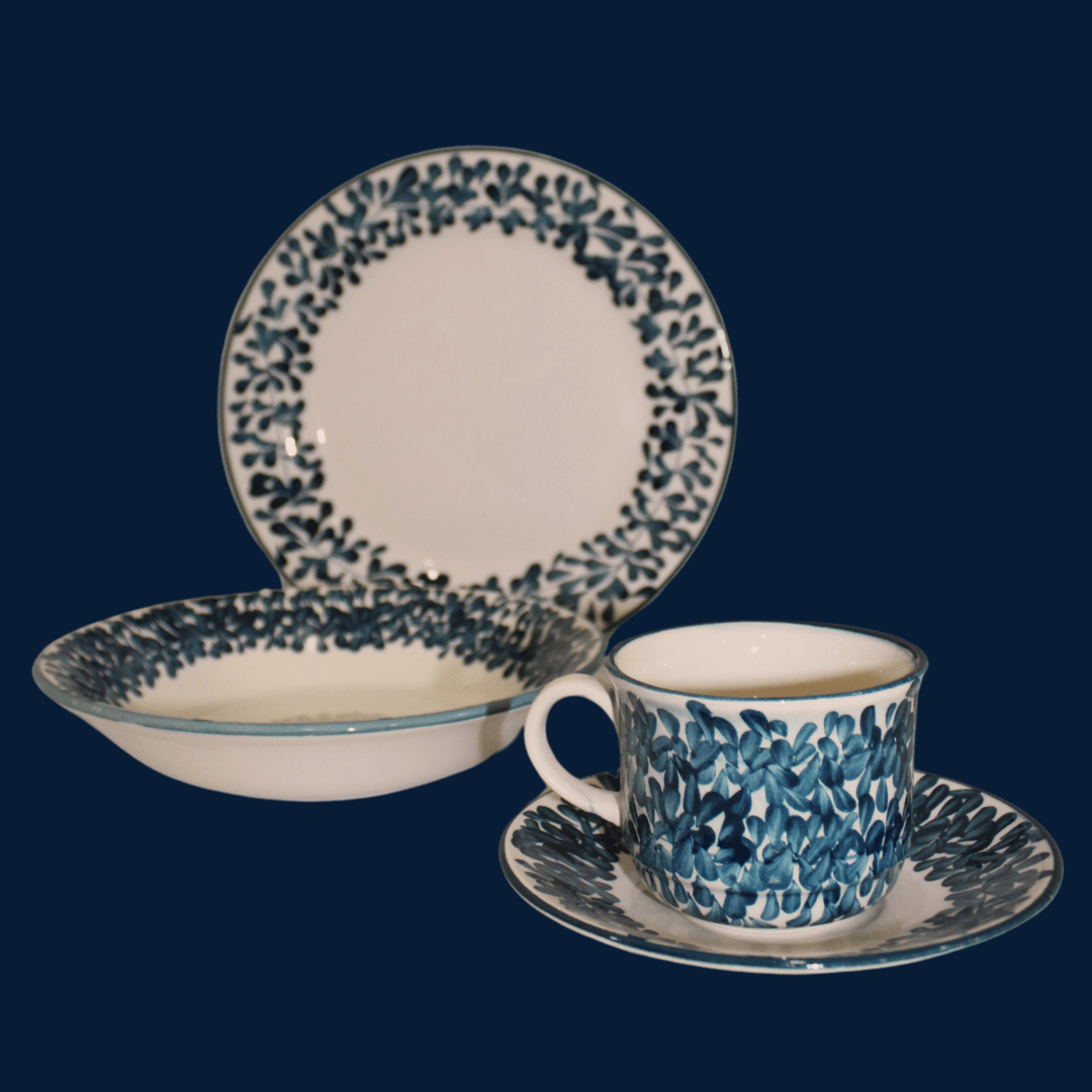 Vajilla 4 piezas | Olivo Azul