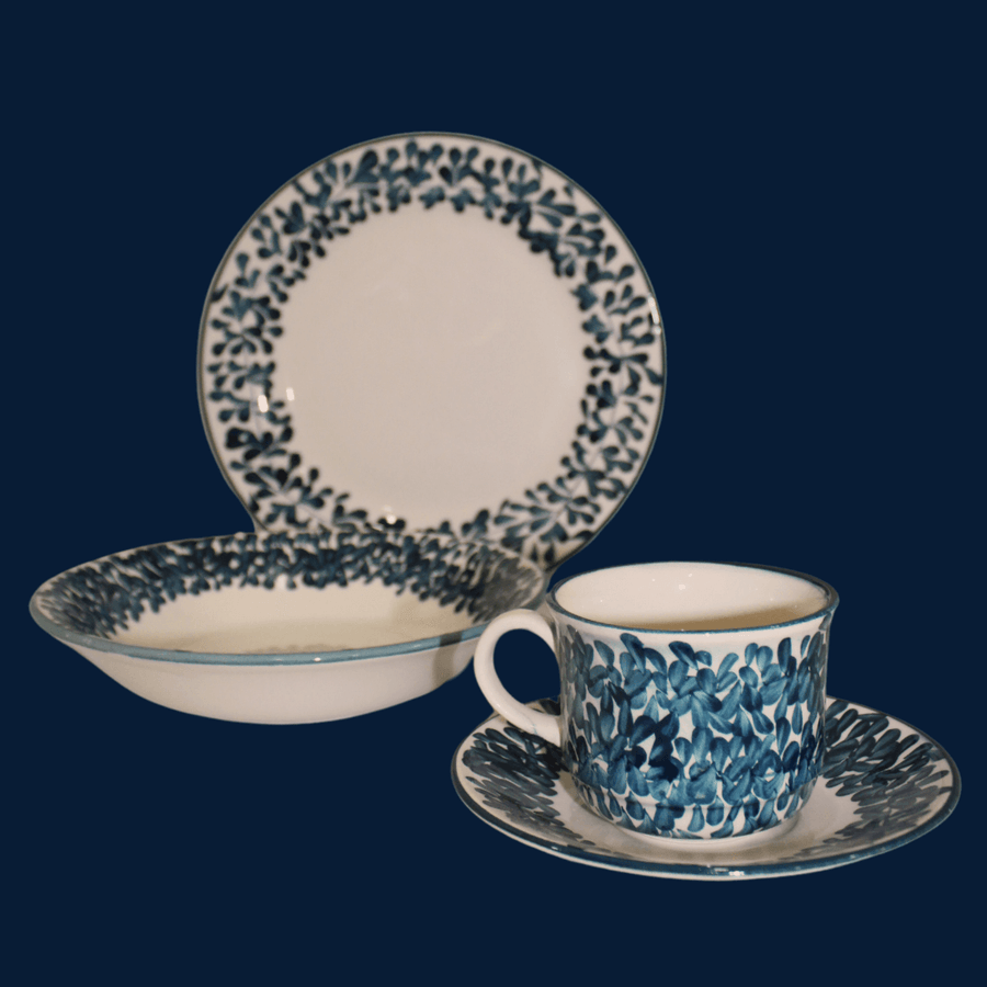 Vajilla 4 piezas | Olivo Azul