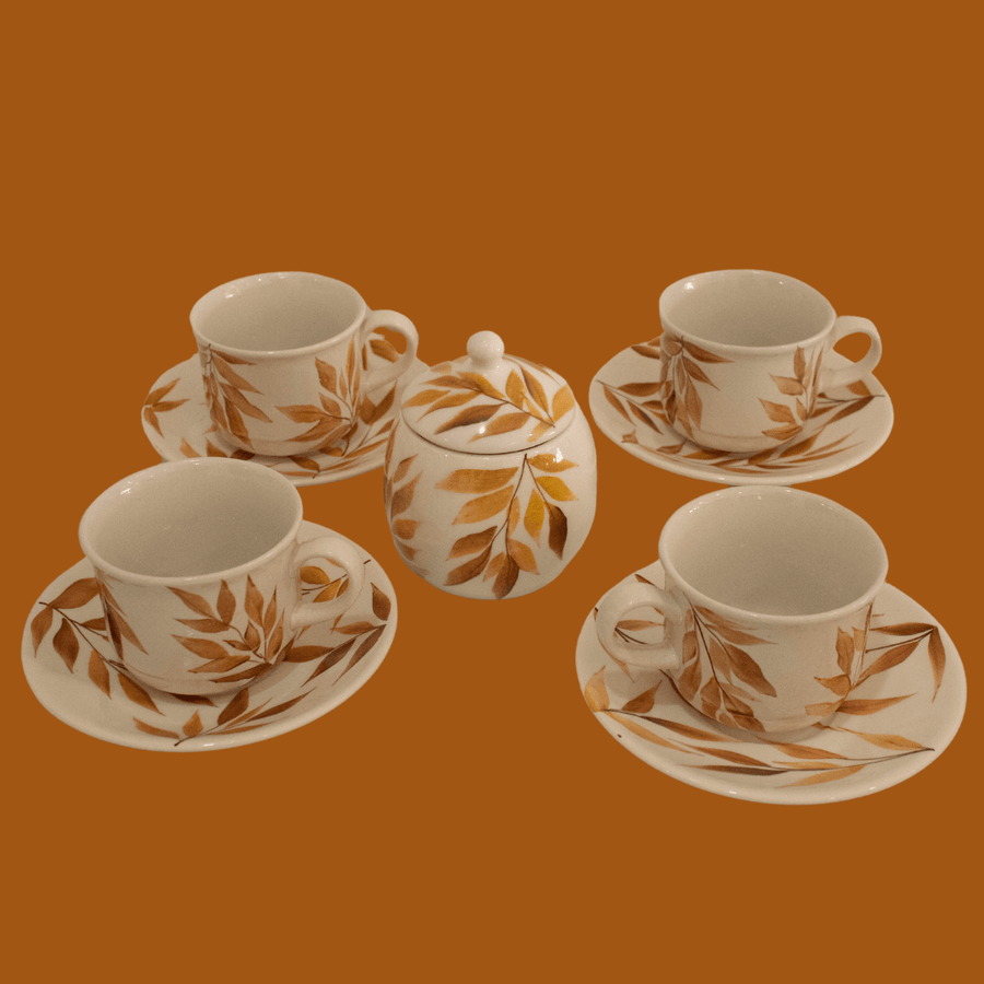 Set de té Nido Café (Juego de té + Azucarera) - Cerámicas Carmesí