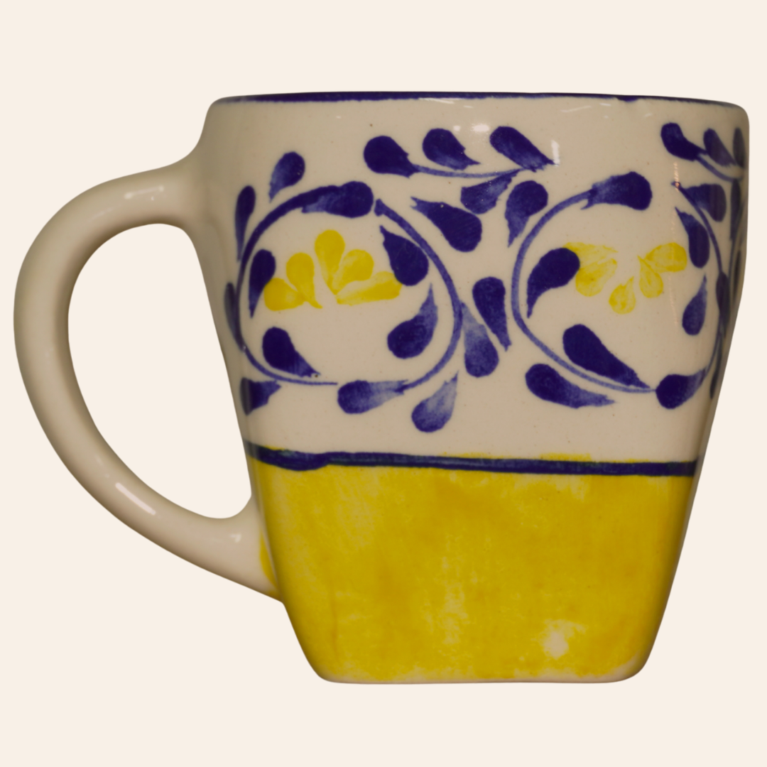 Tintero Cuadrado | Violeta Amarillo/Azul Cobalto