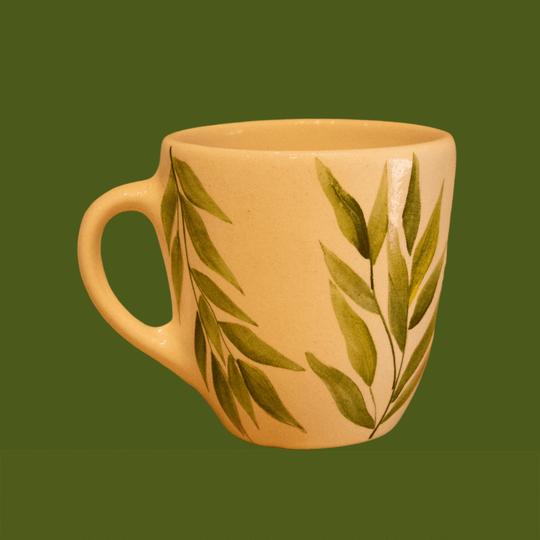 Mug Grande Nido Verde - Cerámicas Carmesí