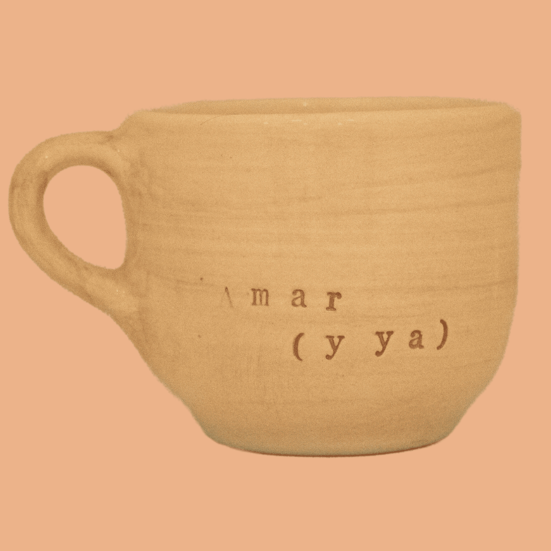Mug Sienna Frase | Amar (y ya) - Cerámicas Carmesí