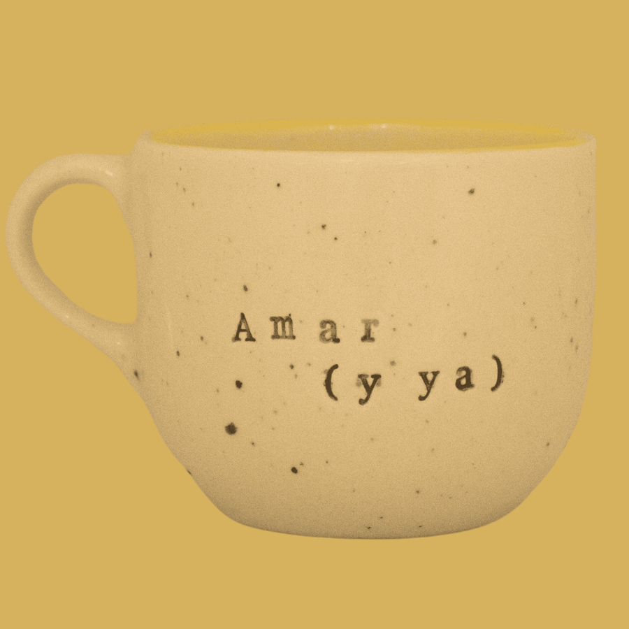 Mug Sienna Frase | Amar (y ya) - Cerámicas Carmesí