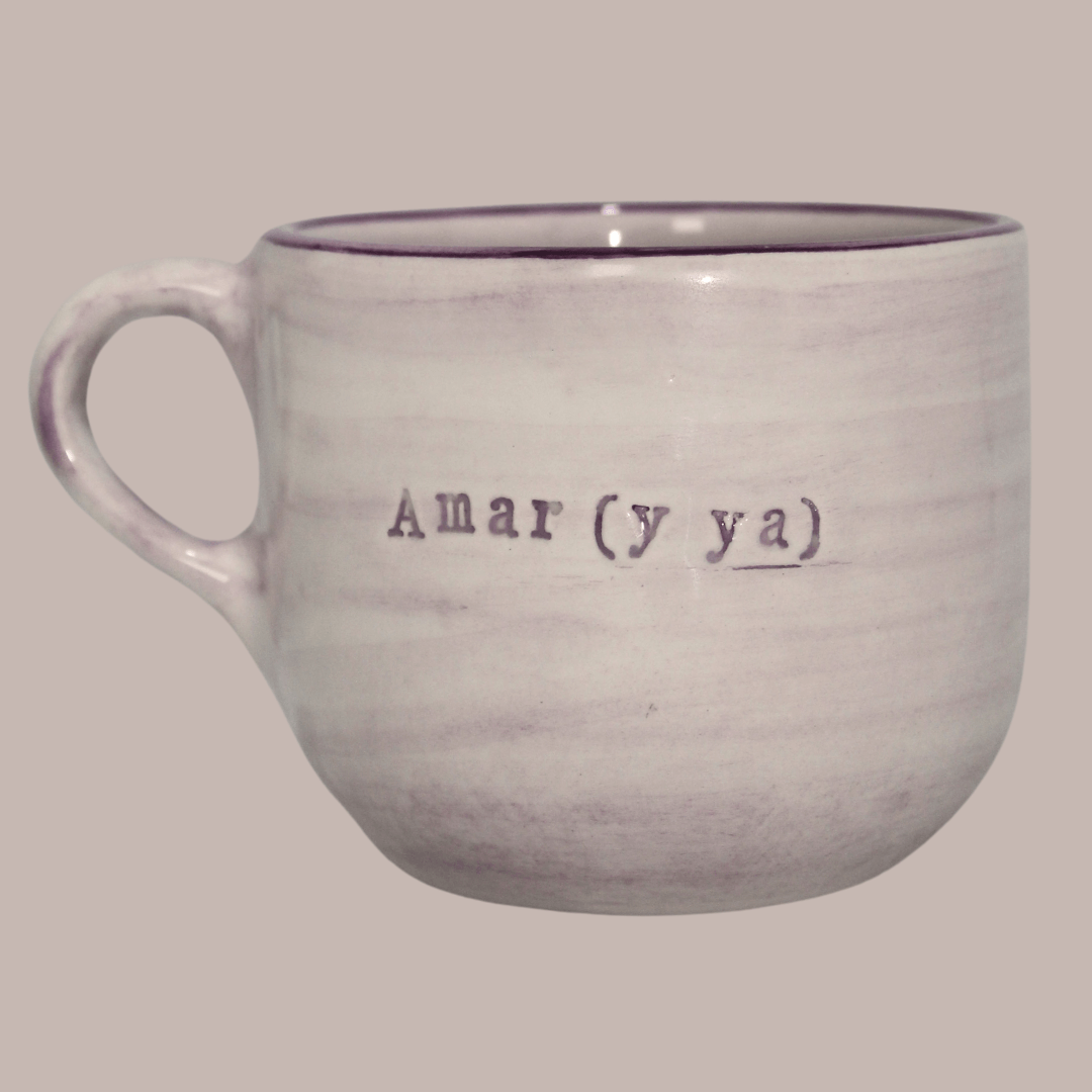 Mug Sienna Frase | Amar (y ya) - Cerámicas Carmesí