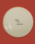 Plato Moderno 22cm - dejá la bobada - Cerámicas Carmesí